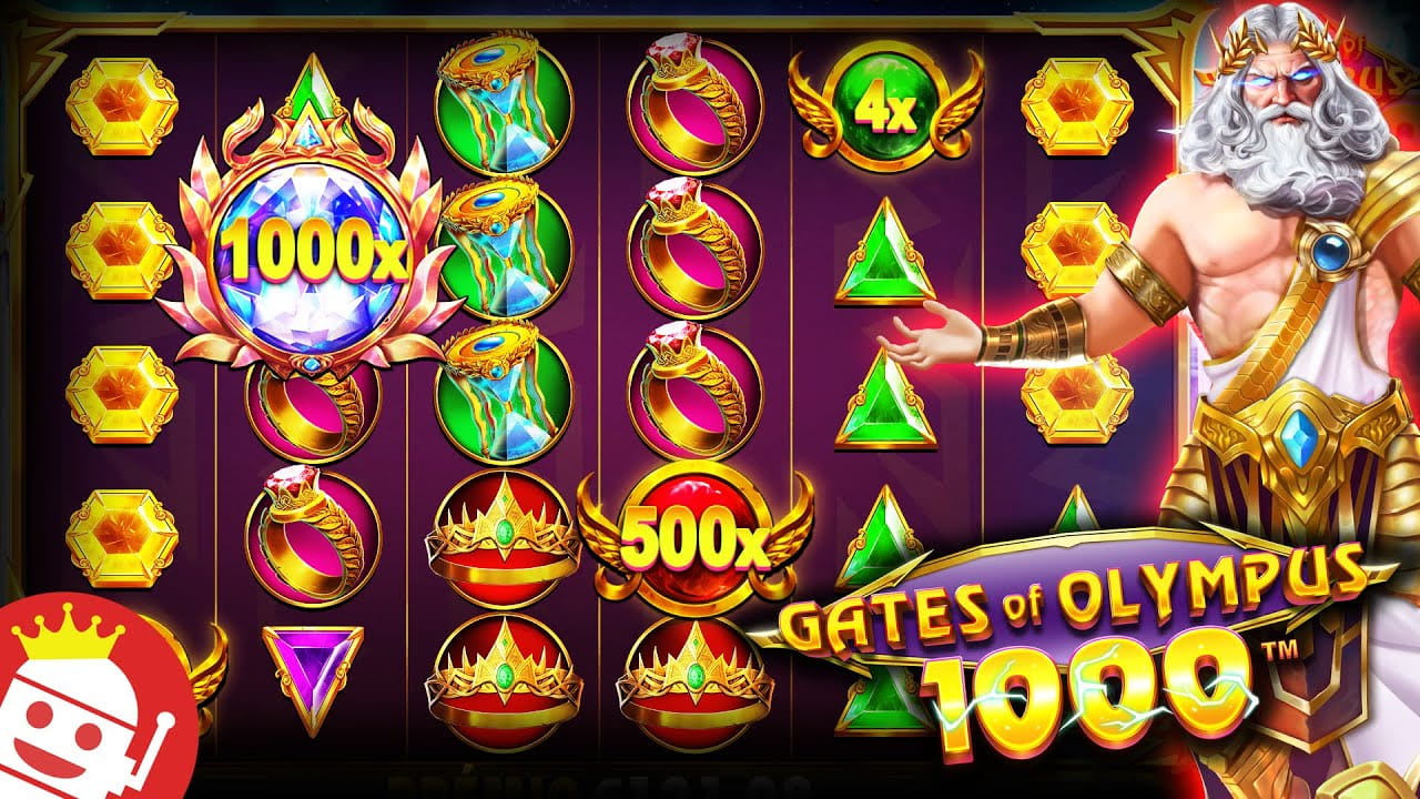 Gates of Olympus 1000 gameplay &mdash; parrilla 6x5 con Zeus y multiplicadores